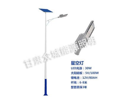 桑日爆款太阳能路灯